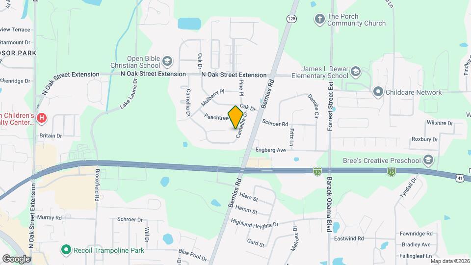 3874 Camellia Dr Map and Location Details