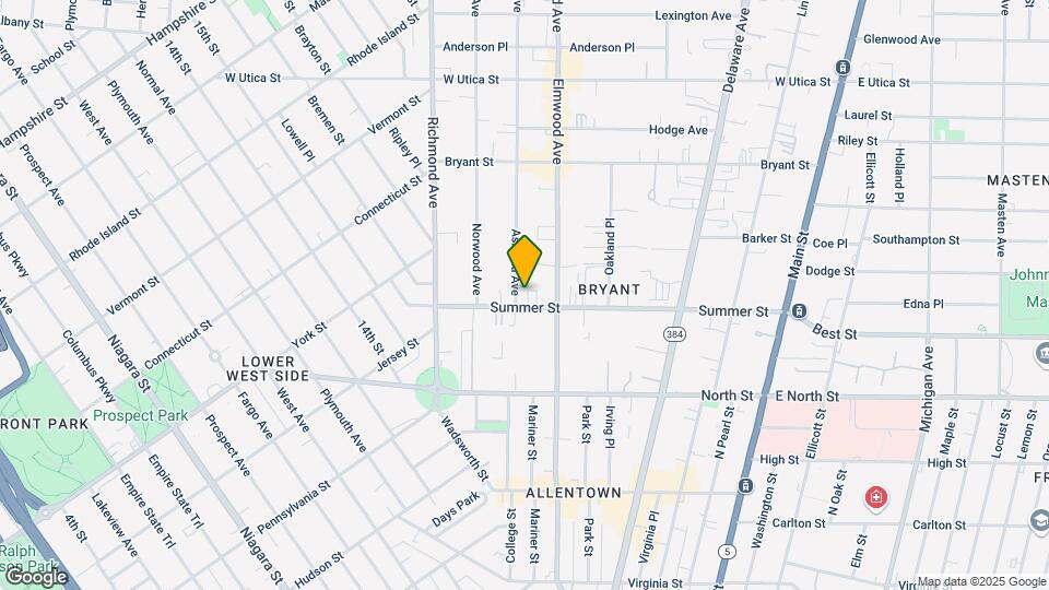 Ashland Avenue Apartments Mapa y Detalles de la Ubicación