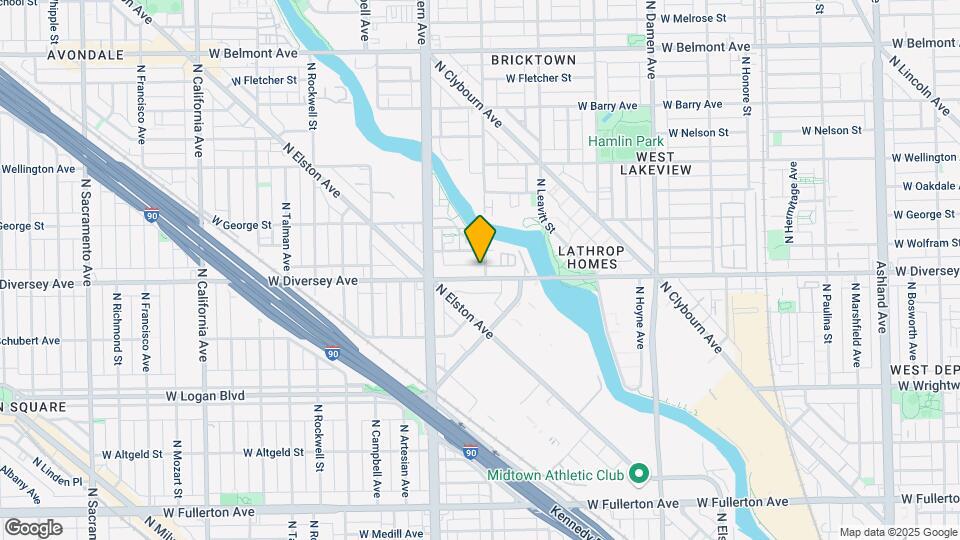 2300 W Diversey Ave Map and Location Details