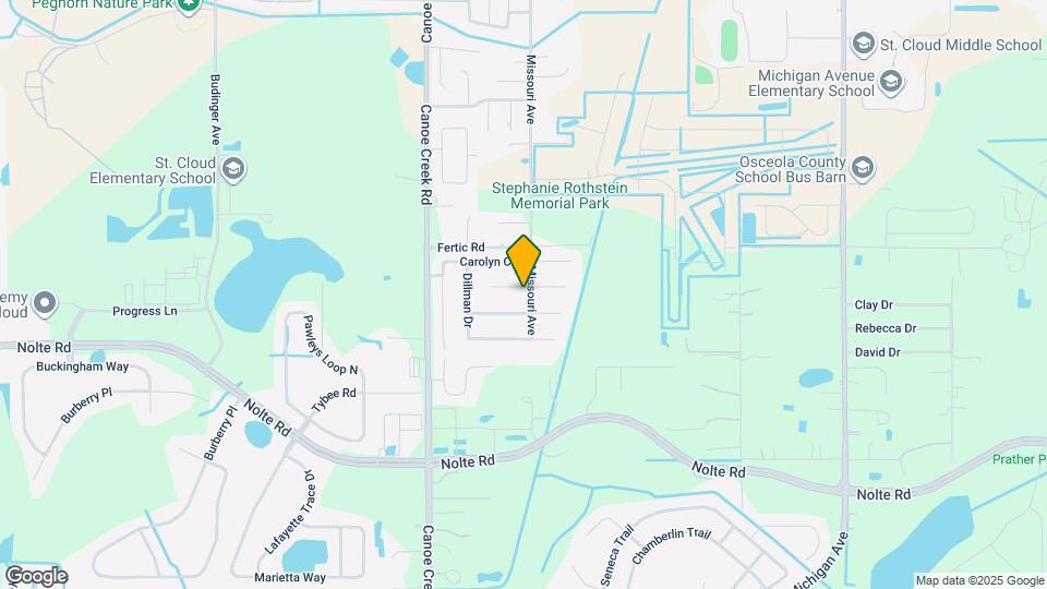 1821 W Clinton Dr Map and Location Details