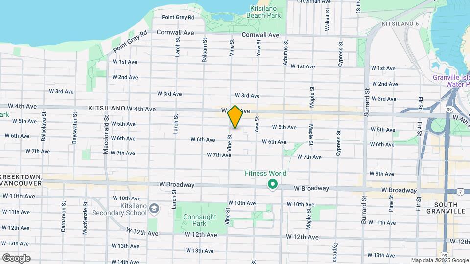 2116 Vine St Map and Location Details