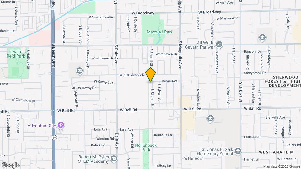 809 S Sherrill St Map and Location Details