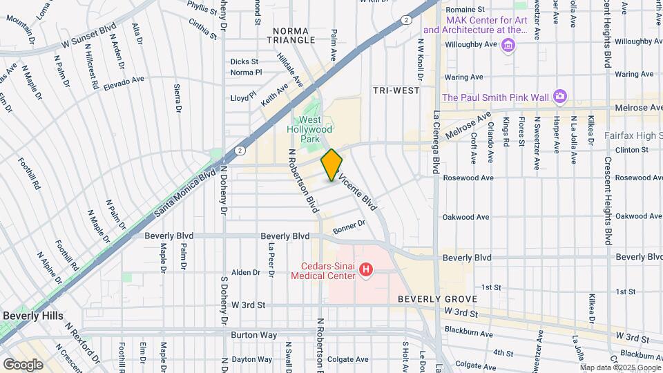 8732 Dorrington Ave Map and Location Details