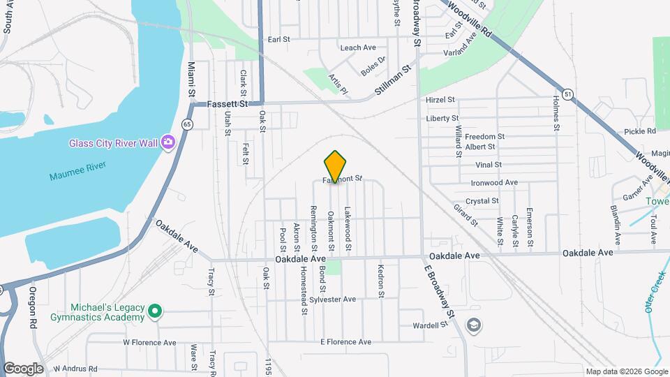 1411 Oakmont St Map and Location Details