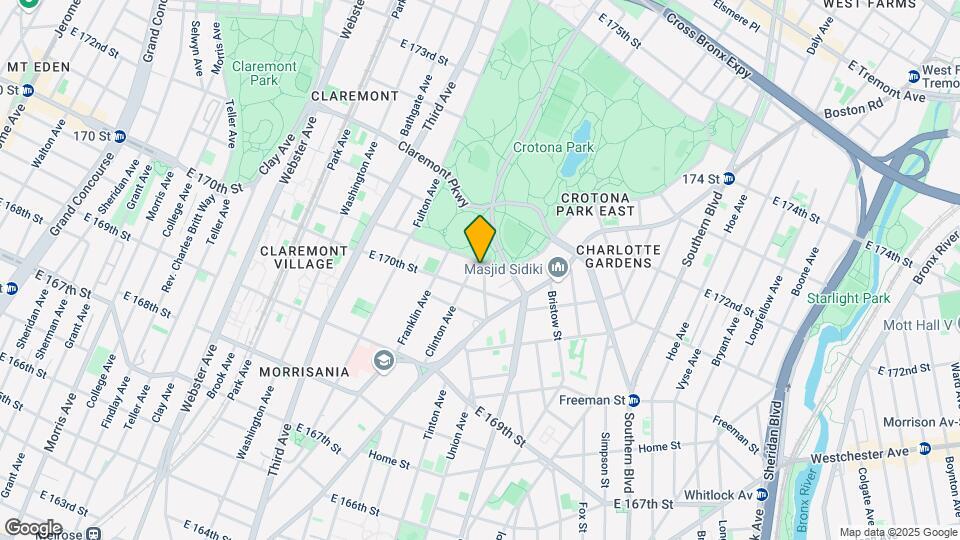 1425 Crotona Ave Map and Location Details