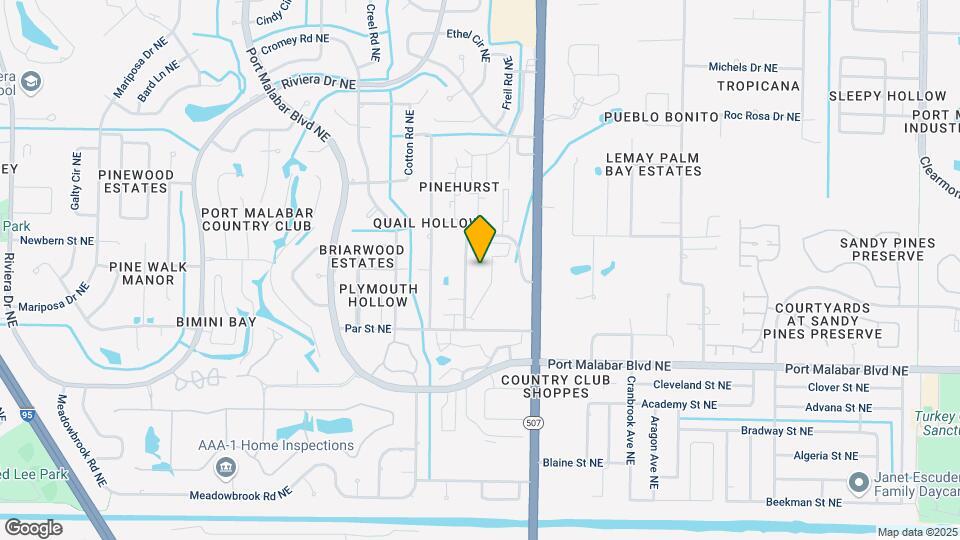 1640 Sunny Brook Ln Map and Location Details