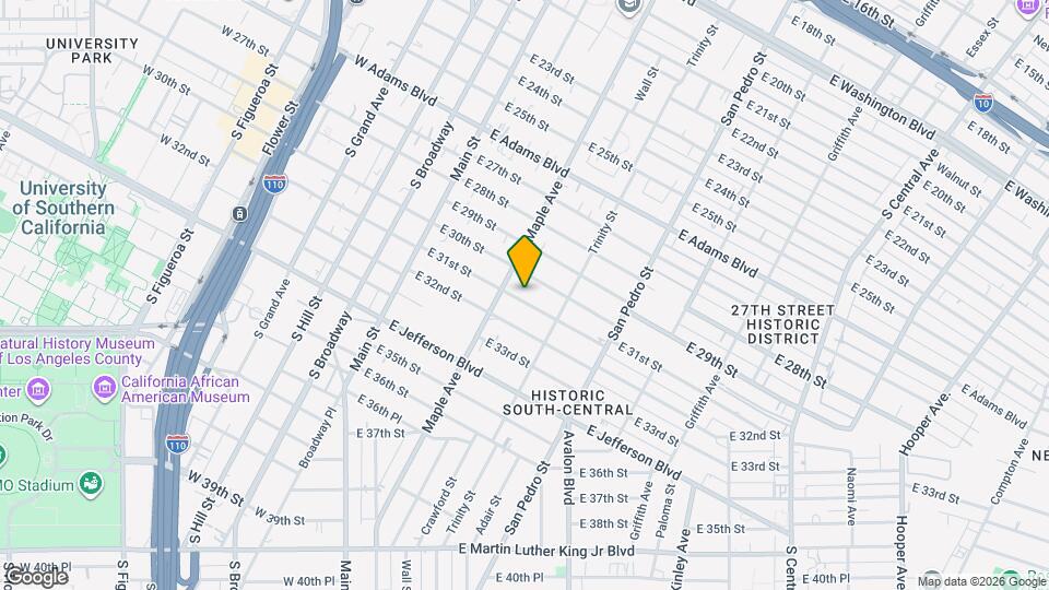 423 E 31st St Map and Location Details