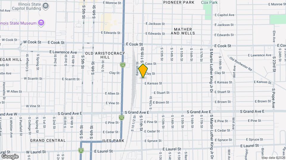 1020 S 11th St Map and Location Details