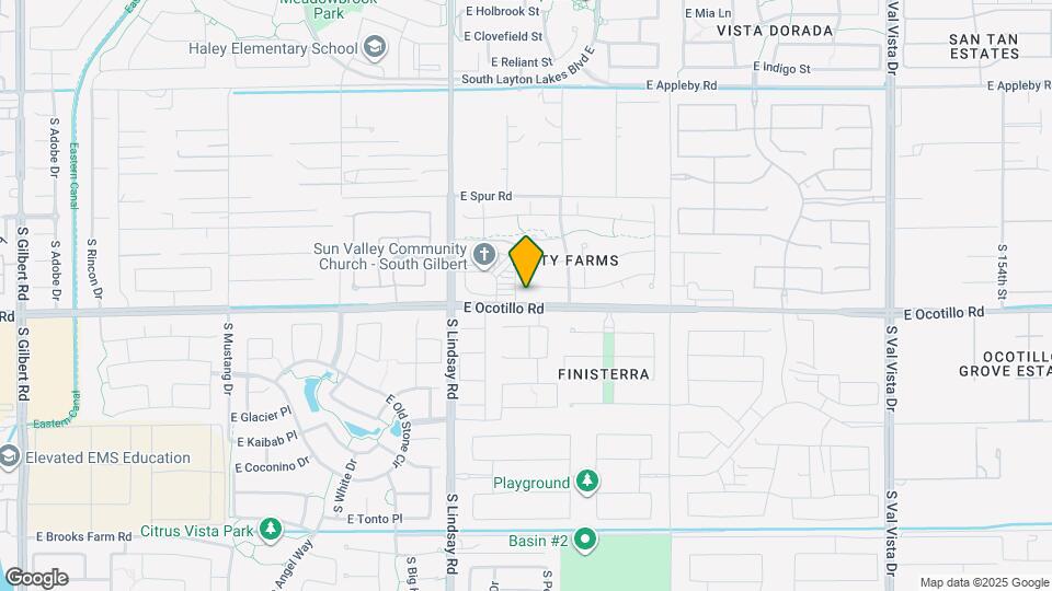 935 E Blue Spruce Ln Mapa y Detalles de la Ubicación