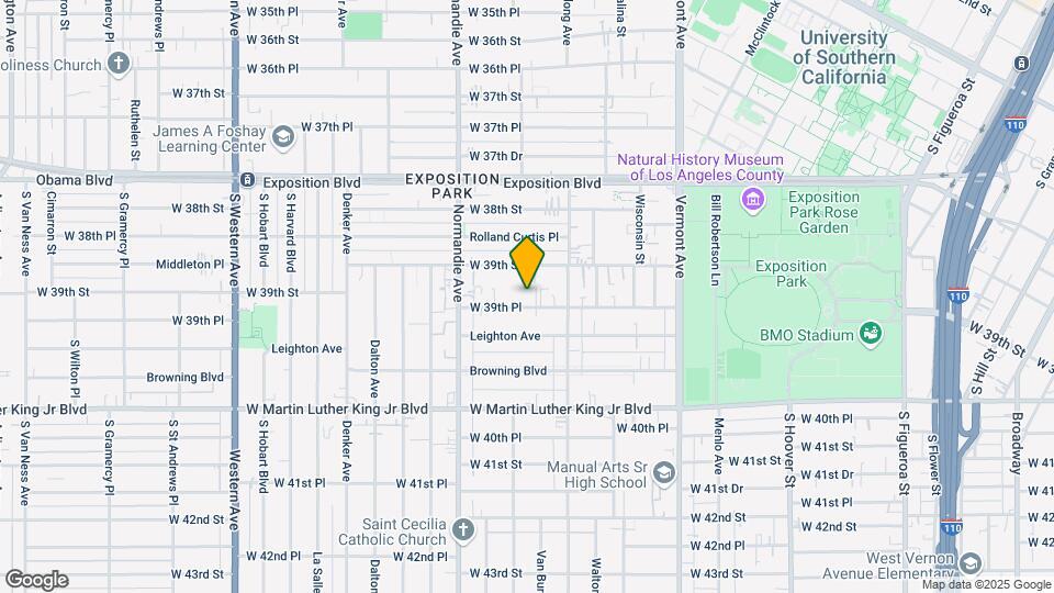 1201-1207 W 39th Pl Map and Location Details