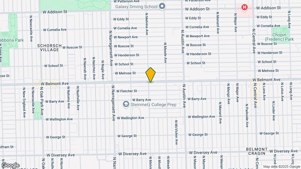 6157 W Belmont Ave Map and Location Details
