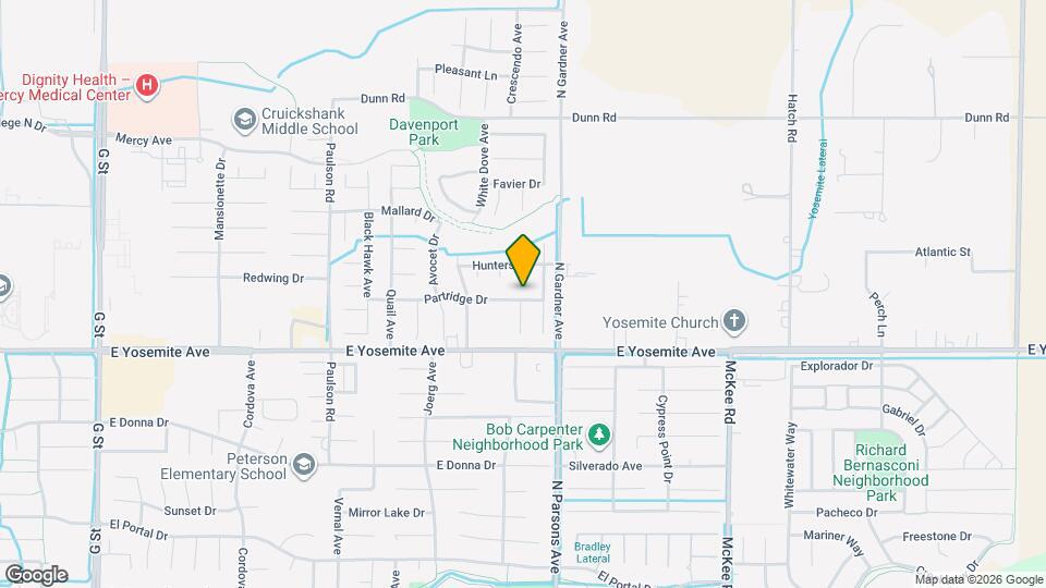 1543 Partridge Dr Map and Location Details