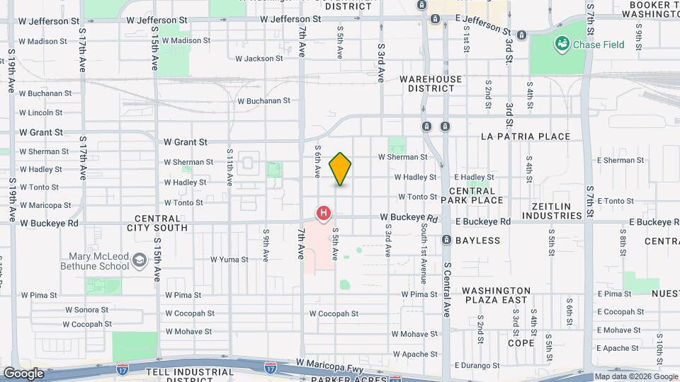 917 S 5th Ave Map and Location Details
