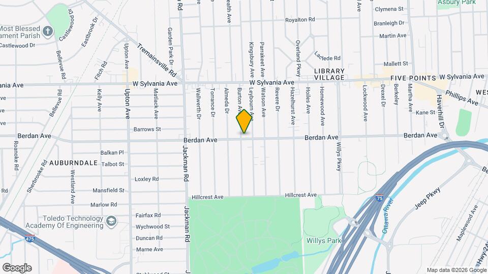 3802 Burton Ave, Unit Lower Mapa y Detalles de la Ubicación