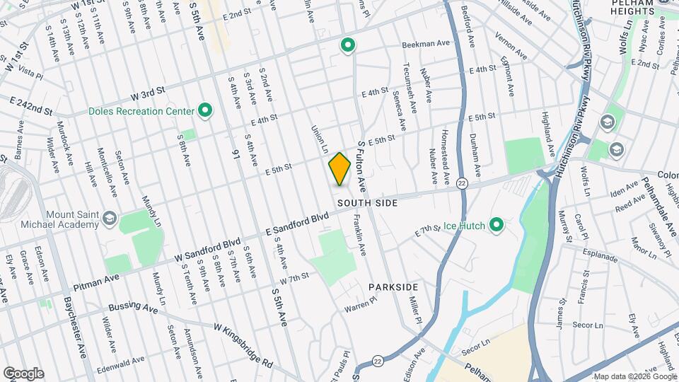 450 Franklin Ave Map and Location Details