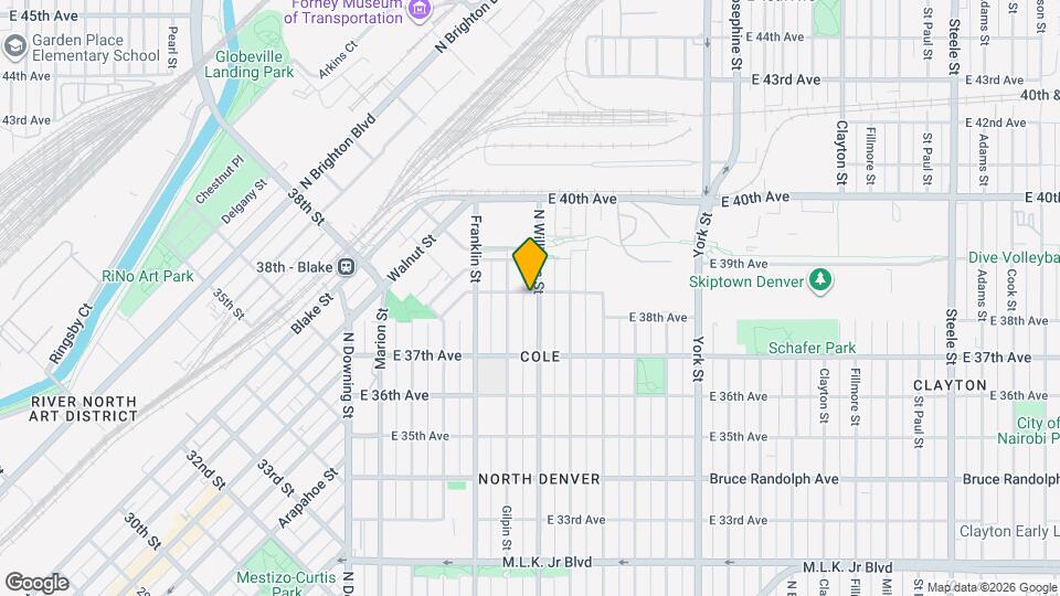 3799 N Williams St, Unit B Map and Location Details
