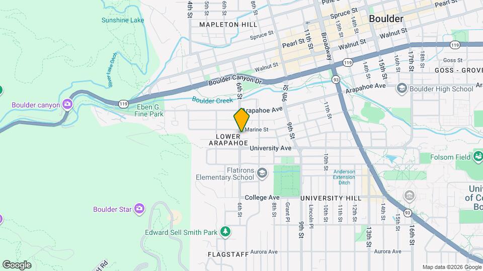 604 Marine St Mapa y Detalles de la Ubicación