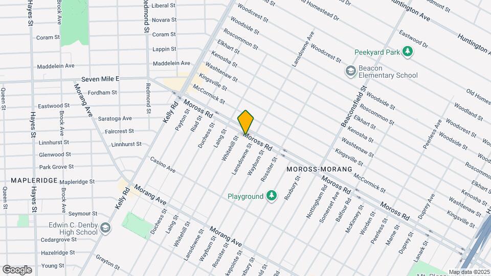 19024 Moross Rd Map and Location Details