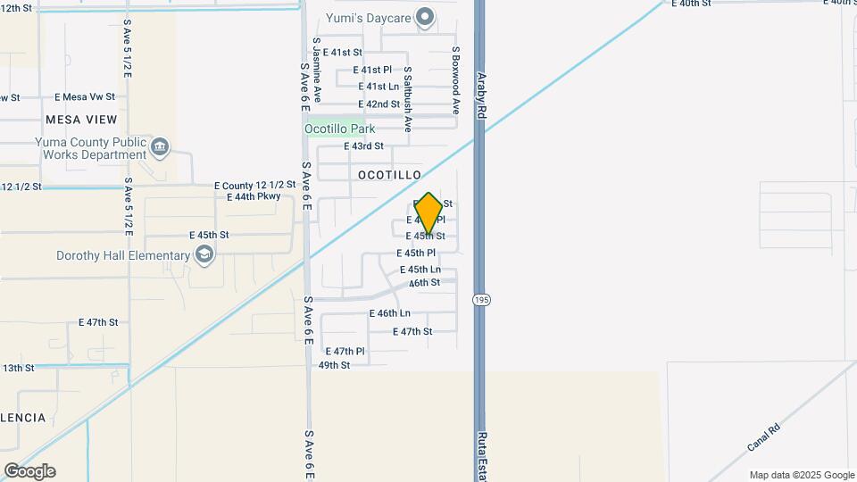 6337 E 45th St Map and Location Details