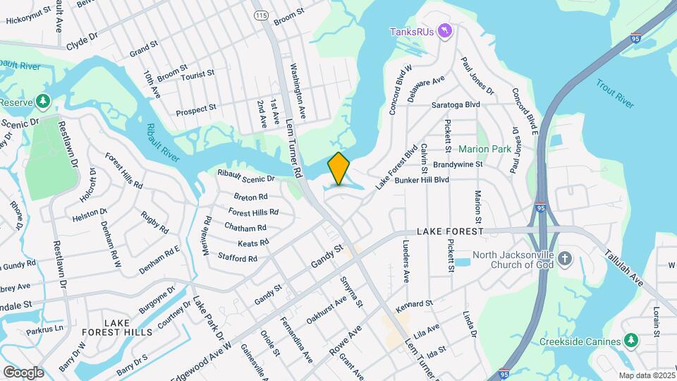 1245 Ribault River Dr Map and Location Details