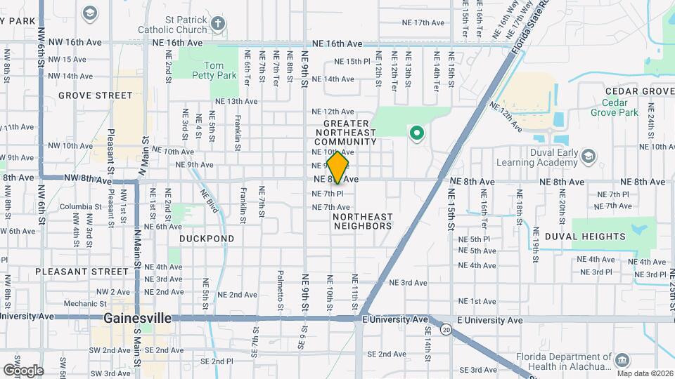 1010 NE 7th Pl Mapa y Detalles de la Ubicación