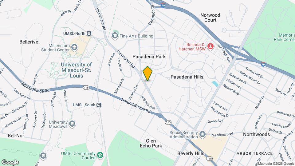 316 N Hills Dr Map and Location Details