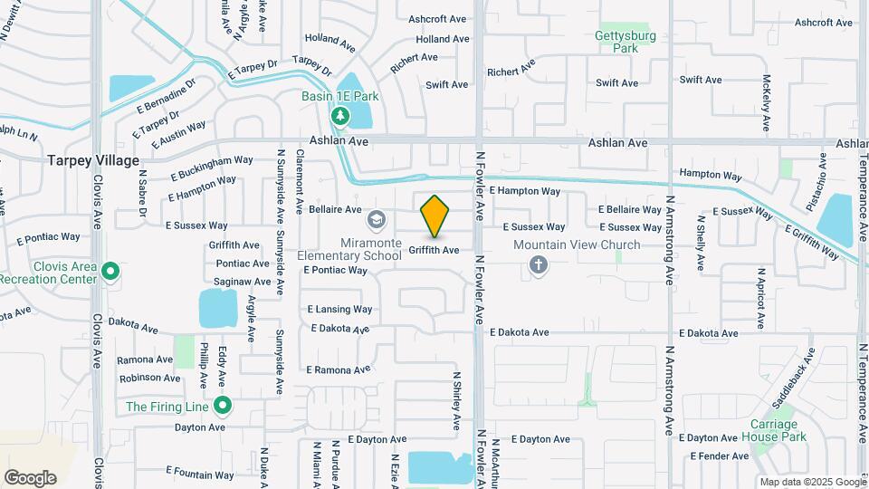 1695 Griffith Ave Map and Location Details