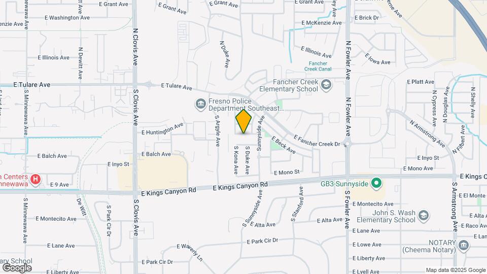 5798 E Beck Ave Map and Location Details