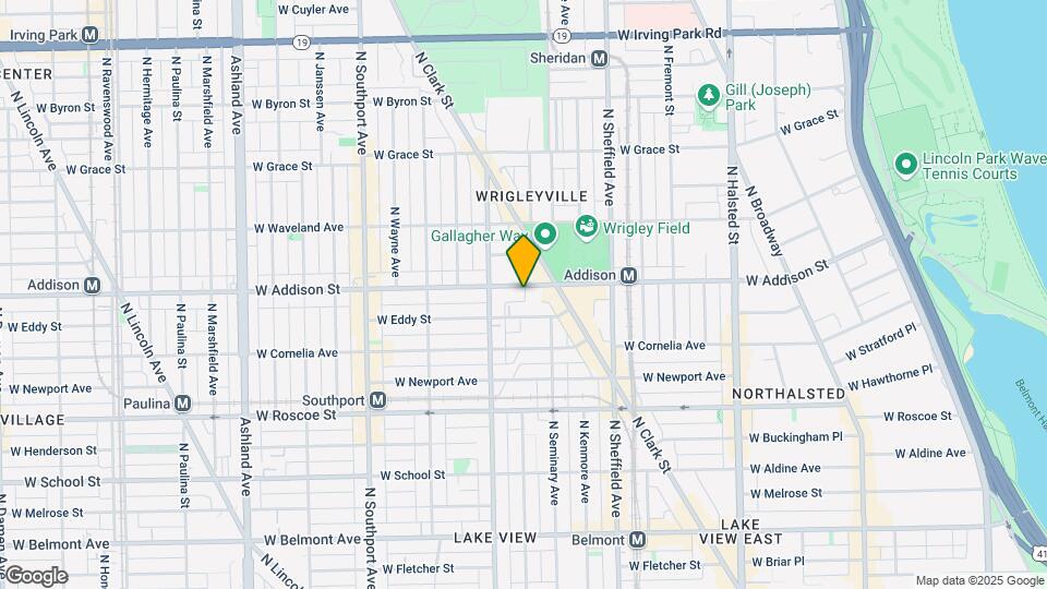 1119 W Addison St Map and Location Details