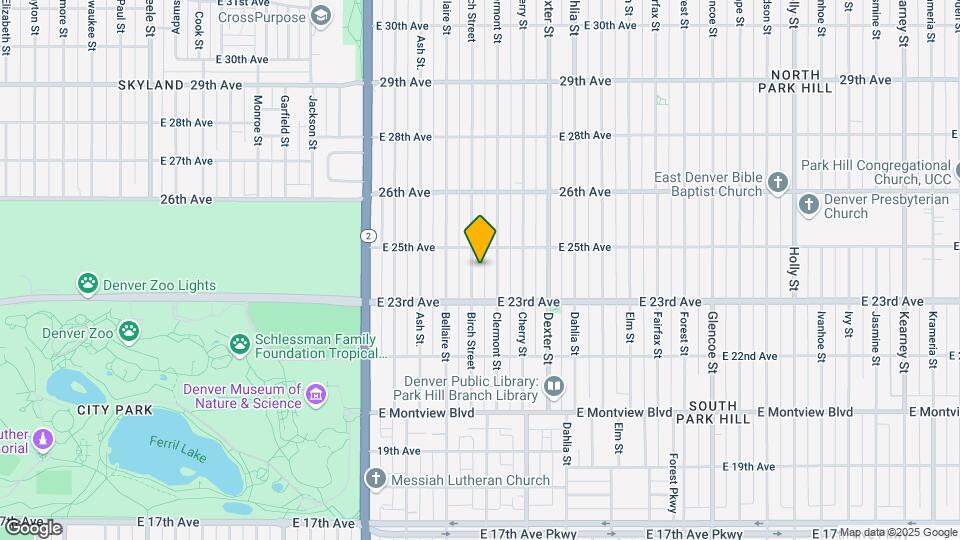 2360 Birch Street Map and Location Details