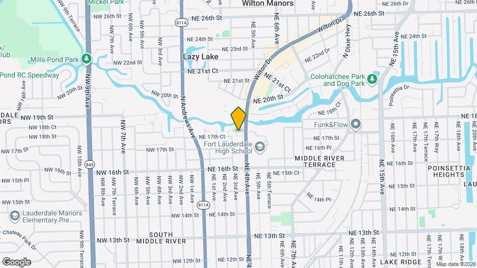 1743 NE 4th Ave, Unit F4 Mapa y Detalles de la Ubicación