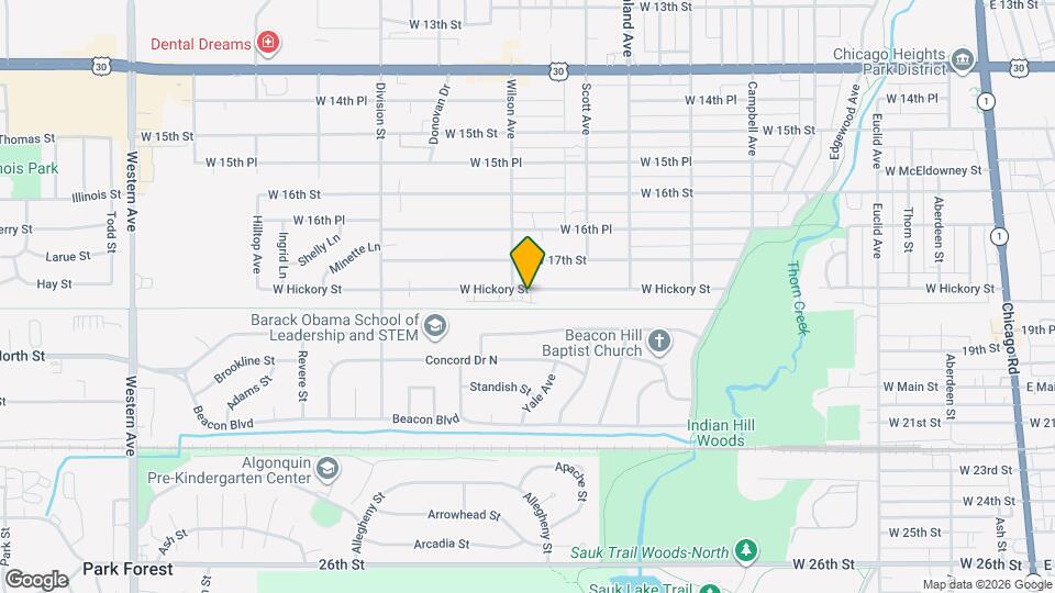 392 W Hickory St Map and Location Details