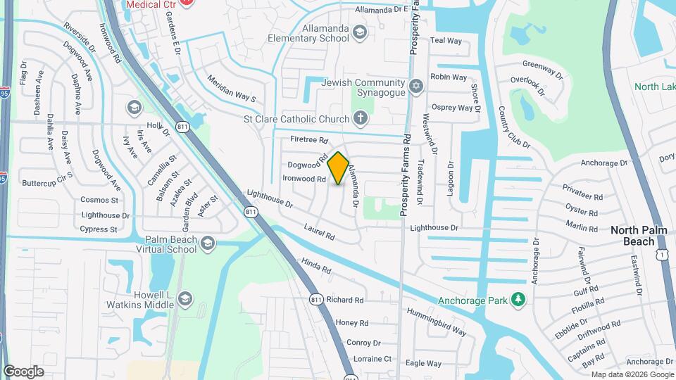 740 Buttonwood Rd Map and Location Details