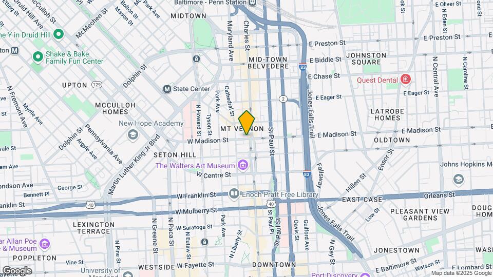 8 W Madison St Map and Location Details
