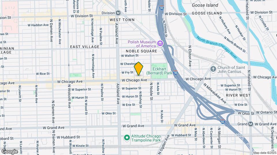 1448 W Chicago Ave Map and Location Details