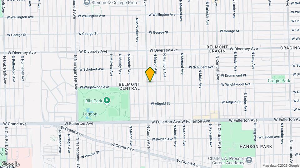 5954 W Wrightwood Ave Map and Location Details