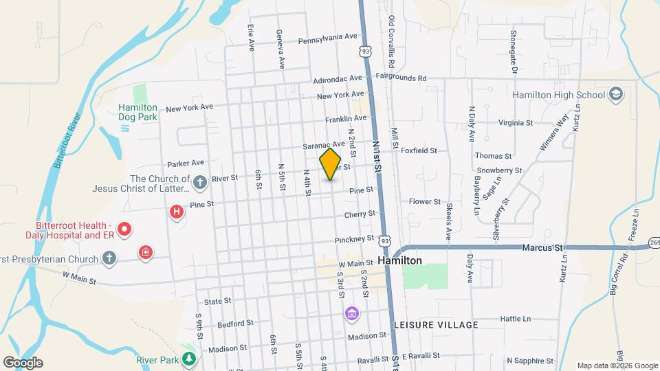 407 N 3rd St Map and Location Details