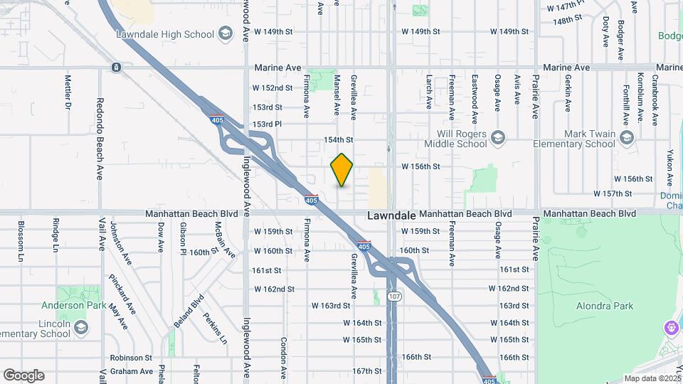15704 Mansel Ave Mapa y Detalles de la Ubicación