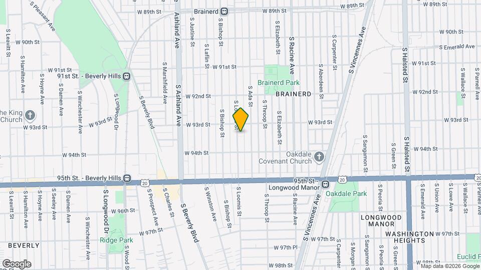 9325 S Loomis St Map and Location Details