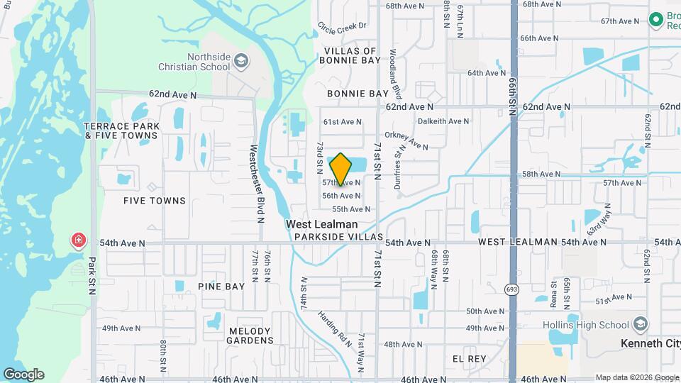 7257 56th Ave N, Unit 4619 Map and Location Details