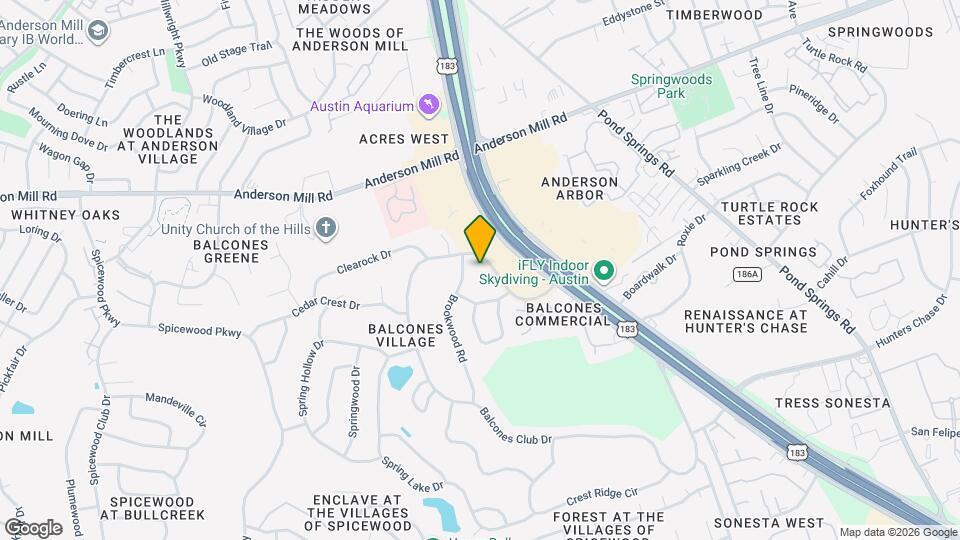 9122 Balcones Club Dr Map and Location Details