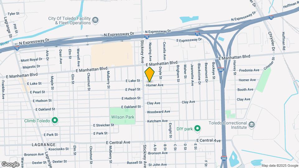 819 Homer Ave Mapa y Detalles de la Ubicación