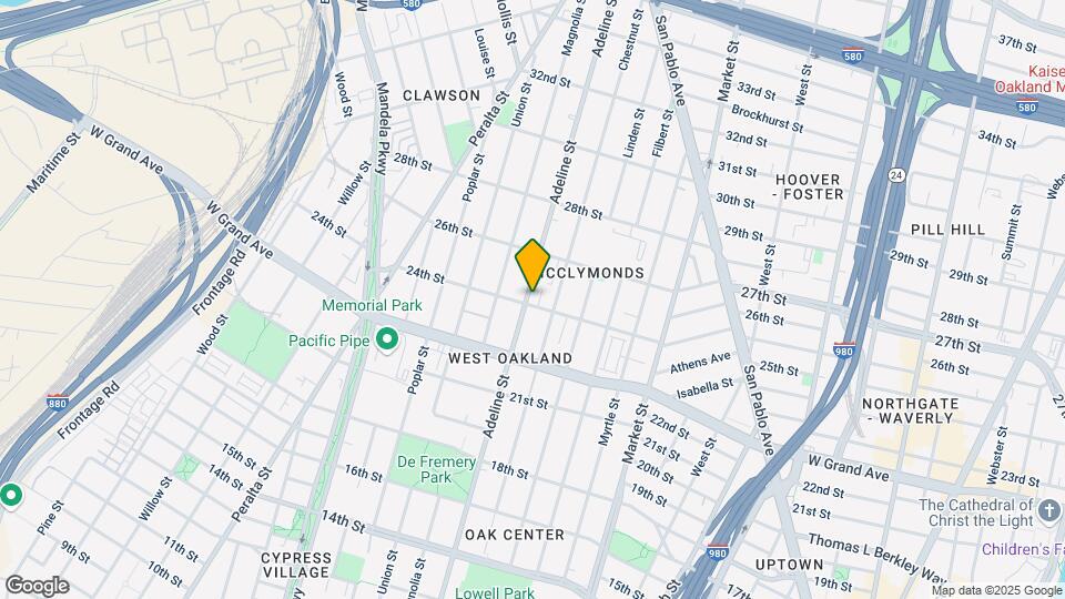 2400 Adeline St Map and Location Details