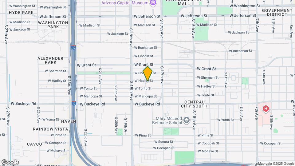 1759 W Hadley St Map and Location Details