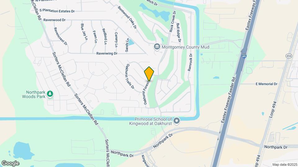 25525 Oakhurst Forest Dr Map and Location Details