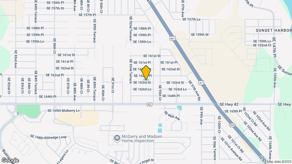 9419 SE 163rd St Mapa y Detalles de la Ubicación