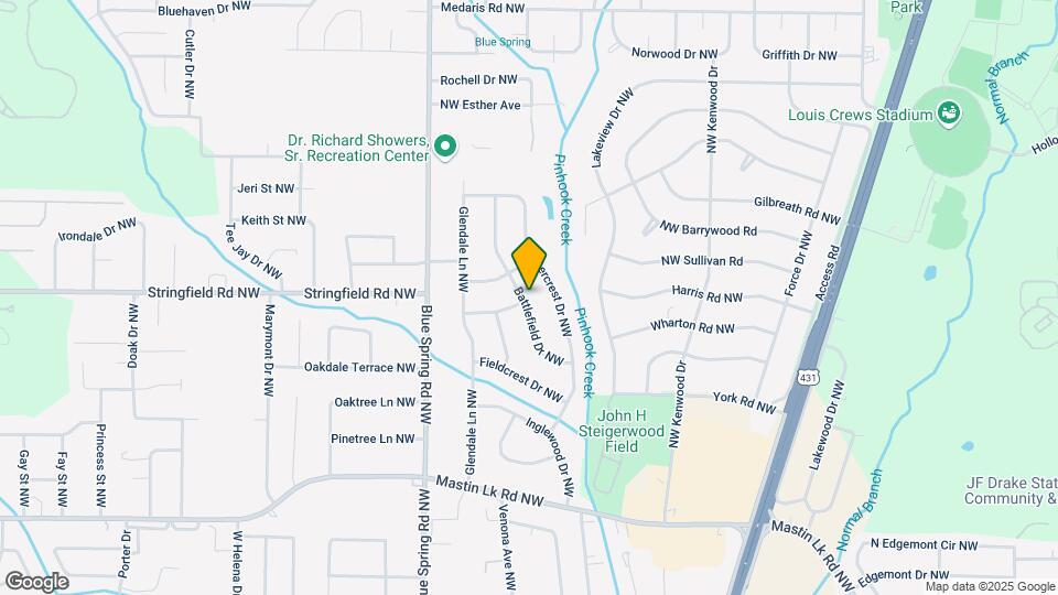 3722 Battlefield Dr NW Map and Location Details