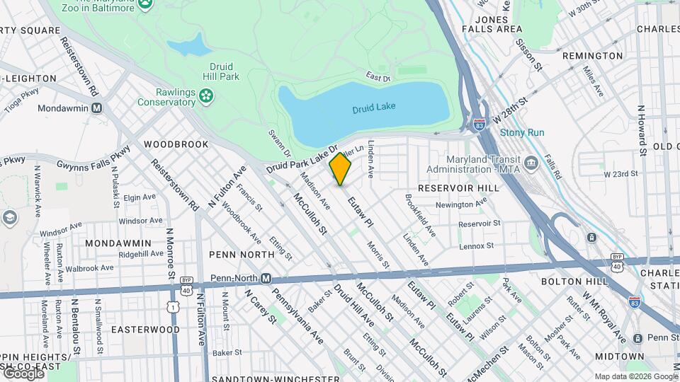 2444 Eutaw Pl Map and Location Details