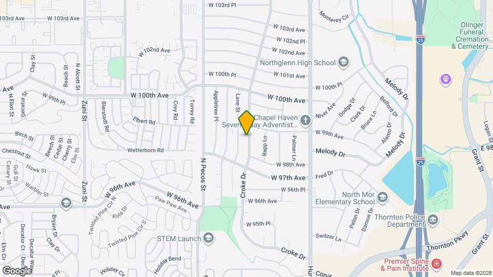 9849 Croke Dr Mapa y Detalles de la Ubicación