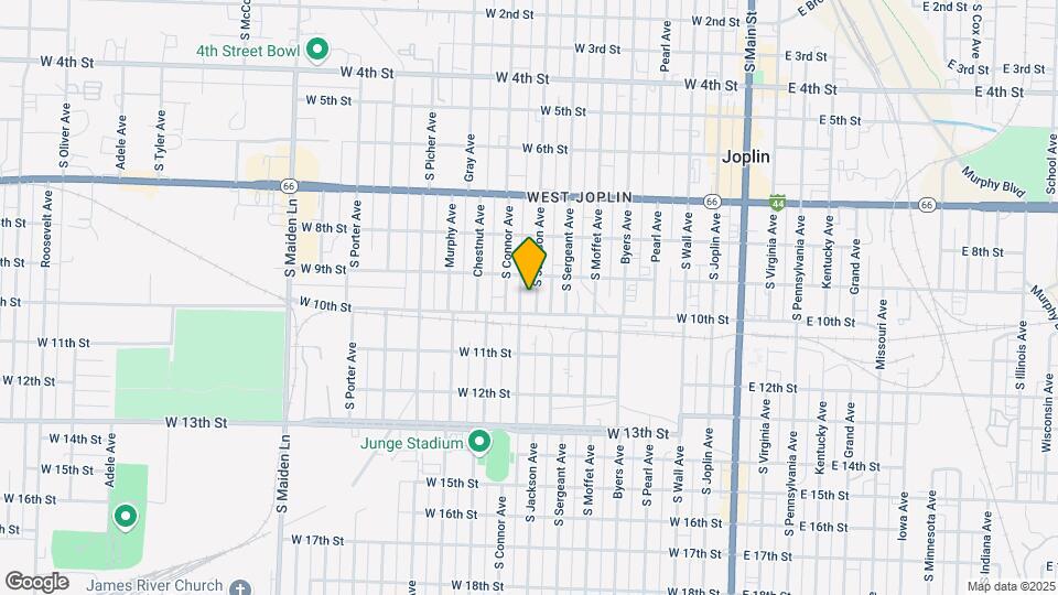 916 S Jackson Ave Map and Location Details